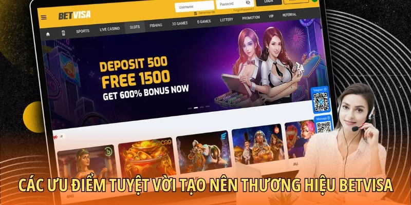 Các ưu điểm tuyệt vời tạo nên thương hiệu Betvisa